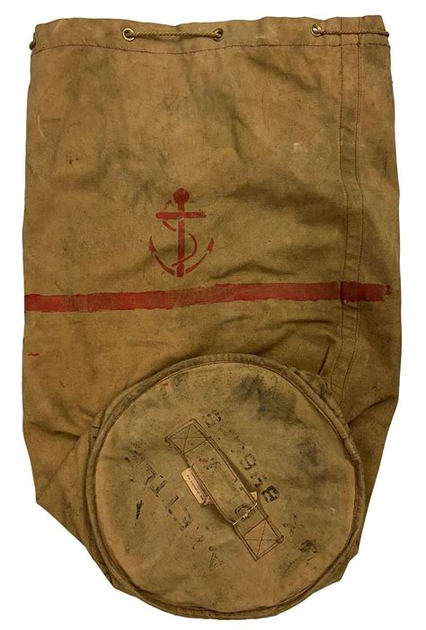 original royal navy large able seaman s kit bag