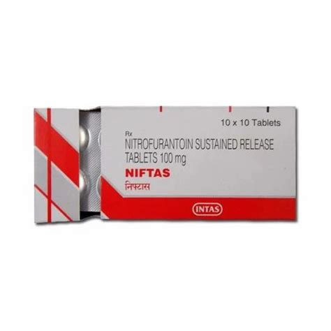 Nitrofurantoin 50 Mg Tablets Niftas At Rs 134box Nitrofurantoin