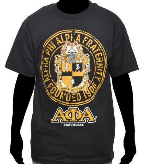 Alpha Phi Alpha T Shirt Crest In Circle Its A Black