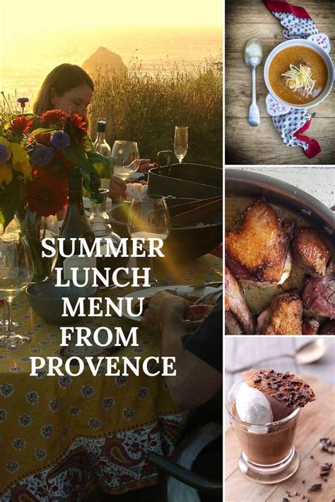 Summer Lunch In Provence A Menu For Friends Perfectly Provence