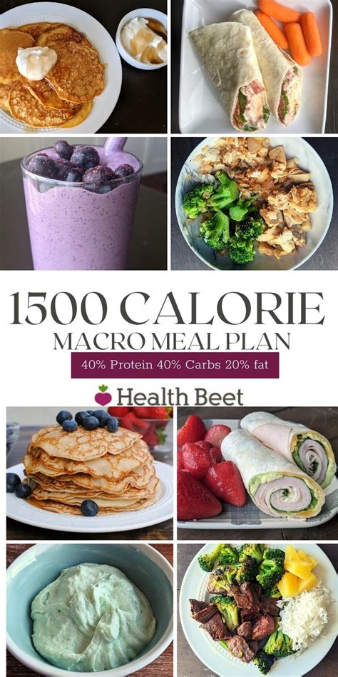 1500 Calorie Healthy Macro Meal Plan {40% Protein, 40% Carbs, 20% Fat