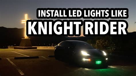 How I Installed My Knight Rider Led Scanner On Kitt My Tesla Model 3