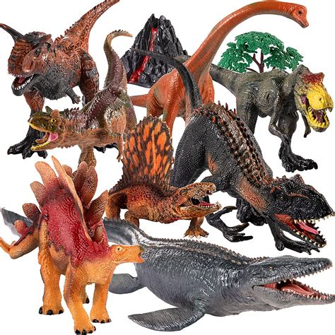 8 Pcs Large Dinosaurs Toy For Toddlersjumbo Dinosaur Toys For Kids 3 5