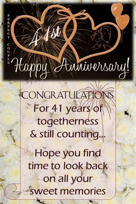 Happy 41st Wedding Anniversary Quotes Shortquotescc