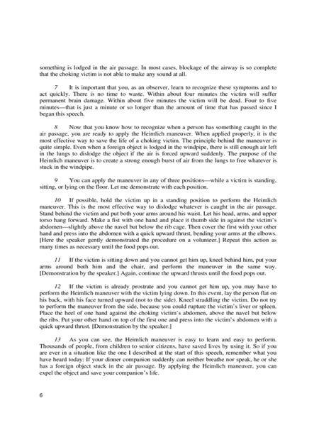 Then jot down ideas for the following six sections. Sample Informative Speeches Free Download