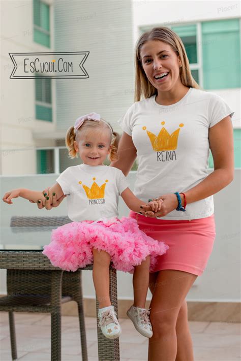 Camiseta Reina Y Princesa Igual Para Madre E Hija⋆ Escuqui