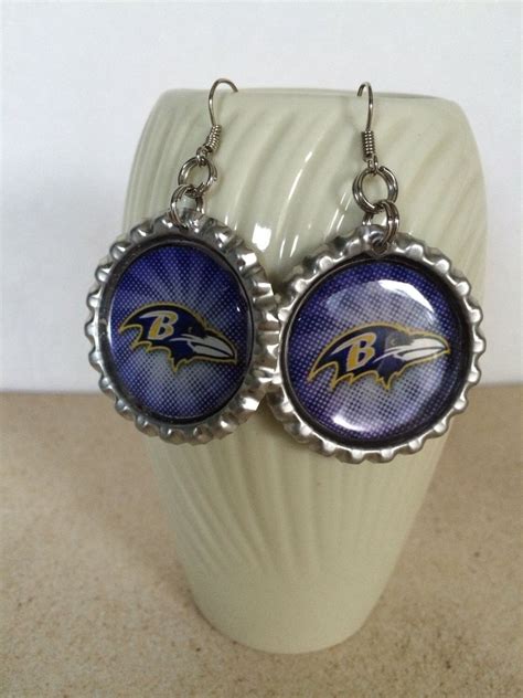 Baltimore Ravens Earrings Baltimore Ravens Jewelry Baltimore | Etsy | Baltimore ravens jewelry 