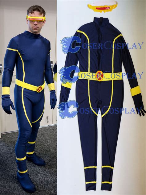 2018 Scott Summers X Men Cyclops Cosplay Costume Catsuit Hobbies And