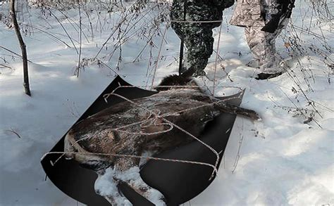 Deer Drag Sled For Hunting 73x 23inch Portable Heavy Duty