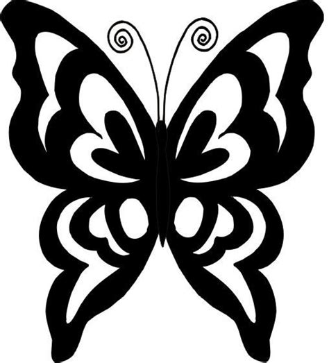 Бабочка Silhouette Butterfly Butterfly Stencil Butterfly Template