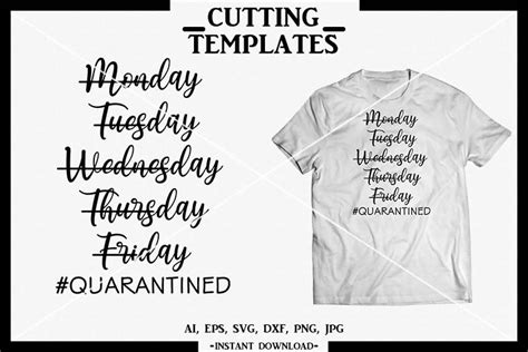 Download Quarantine T-shirt, Silhouette, Cricut, Cameo, SVG, DXF, PNG (571778) | Cut Files | Design Bundles