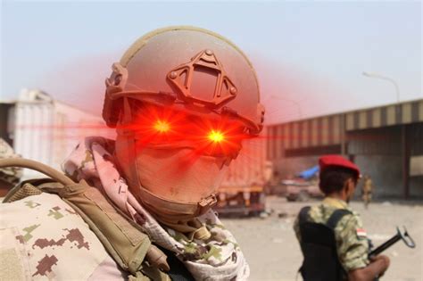 Laser Eye Desert Soldier Blank Template Imgflip