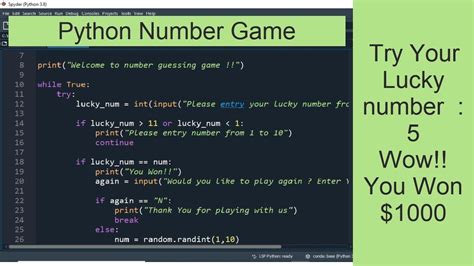 How To Write Python Number Guessing Game With While Loop And If
