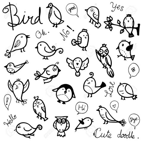 Pin By Bettina Devadoss On Qr Ideas Doodle Images Bird Drawings