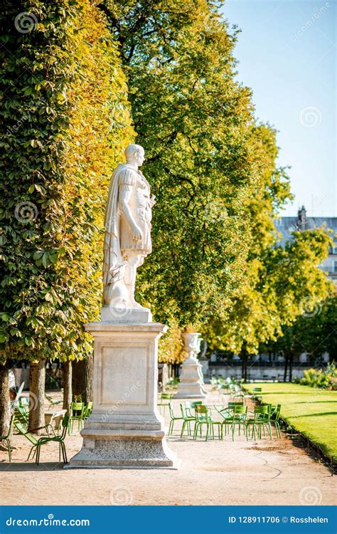 Sculpture In Tuileries Gardens In Paris Stock Photo Image Of Garden