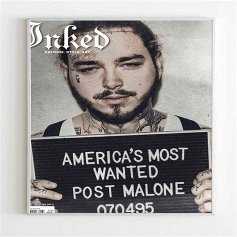 American Most Wanted Post Malone Poster Poster Art Design