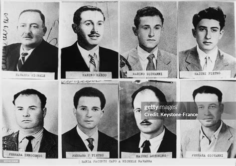 Members Of Sicilian Mafia Portraits Nachrichtenfoto Getty Images