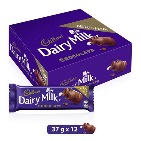 Cadbury Dairy Milk Chocolate Plain Bar 12 X 37g Online At Best Price