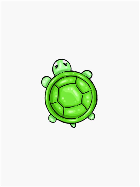 Cute Baby Turtle Sticker By Mitchkohlhagen Redbubble