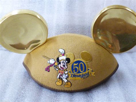 Disneyland Resort 50th Anniversary Golden Mickey Ears Hat Mickey Ears