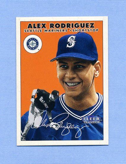 Get the best deals on sports trading card singles when you shop the largest online selection at ebay.com. 2000 Fleer Tradition Baseball #391 Alex Rodriguez ...