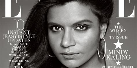 Mindy Kalings Elle Cover Has Finally Arrived Photos Huffpost