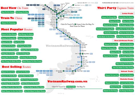 Vietnam Railway Map Vn