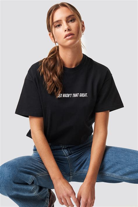 Not Great Sex Tee Black Na Kd