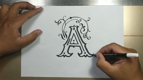 How To Draw Fancy Letter Step By Step Youtube