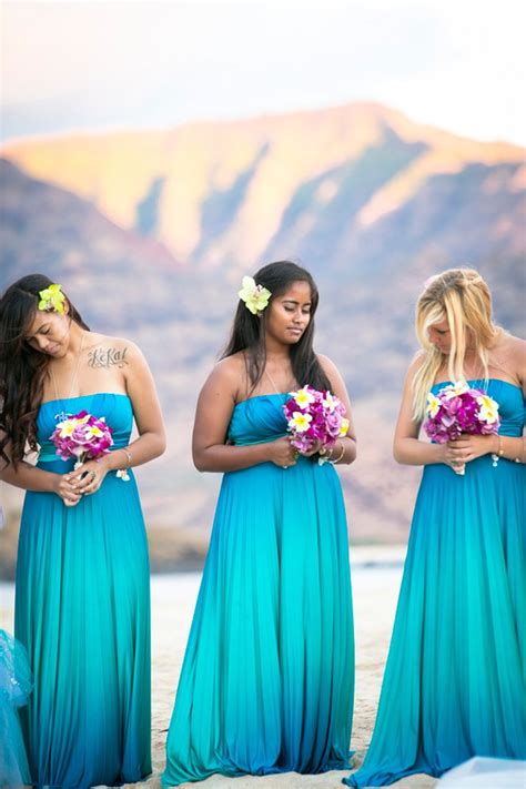Turquoise Beach Wedding Dress