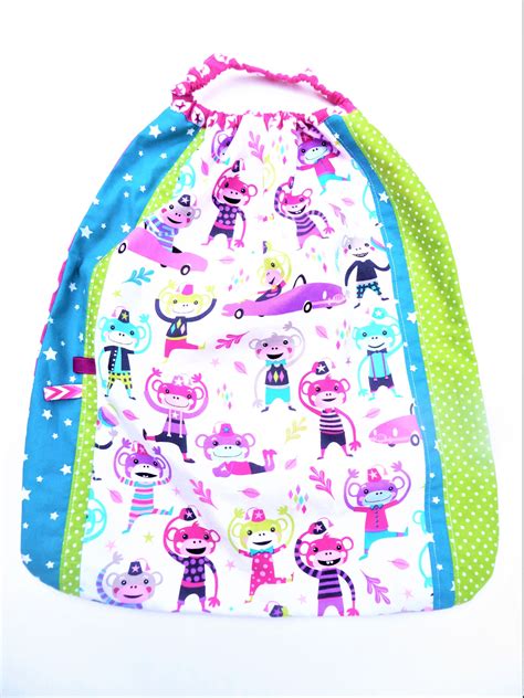 Serviette élastiquée de cantine maternelle, serviette de ...