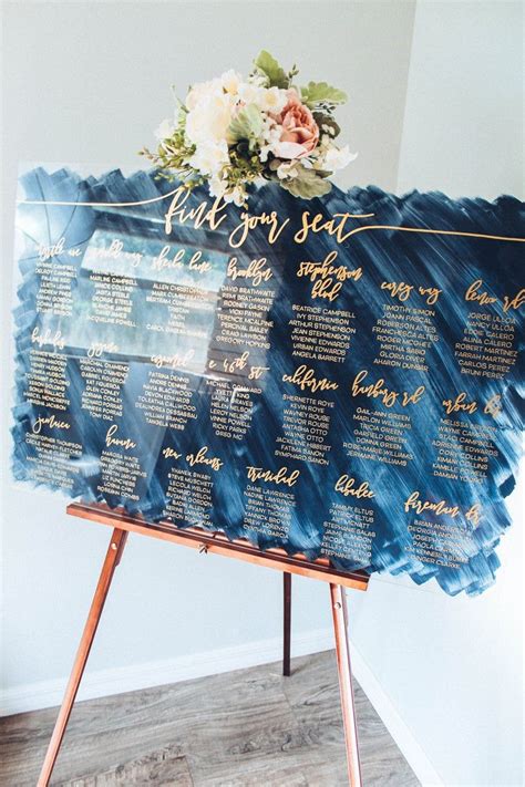 Acrylic Seating Chart Wedding