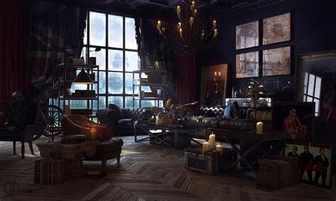 Steampunk living room kato decor ideas interior. Pin en My Candy-Coated Haunted Dream Home.