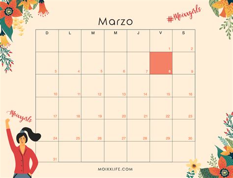 Planner Y Calendario Marzo 2019 Descargable Moixx