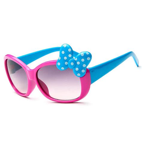 Lovely Cartoon Butterfly Bow Knot Sunglasses Kids Dots Sunglasses Baby