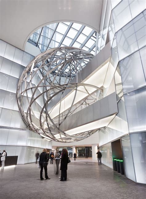 Deutsche Bank Steel Sphere In Frankfurt Idesignarch Interior Design