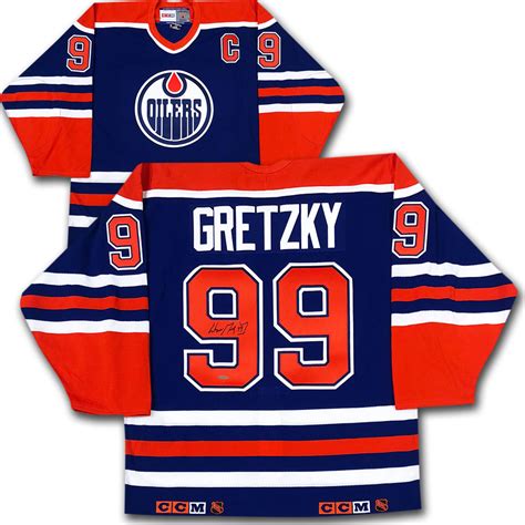 Wayne Gretzky Autographed Edmonton Oilers Authentic Pro Double Ccm Logo