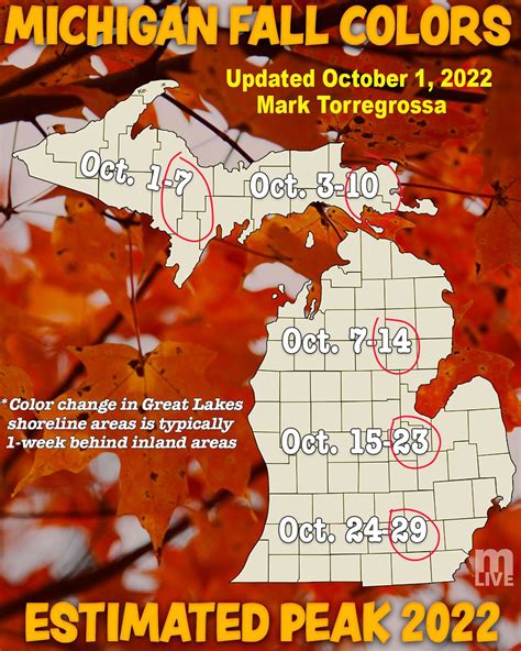 Michigan Fall Color Update Forecast Tweak On Peak Fall Color Timing