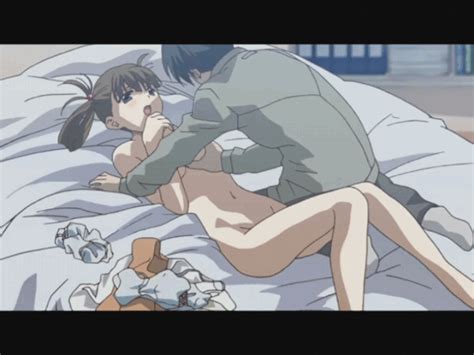 Kuroda Hikari School Days Animated Animated  Tagme 00s 1girl Bed Grabbing Grabbing