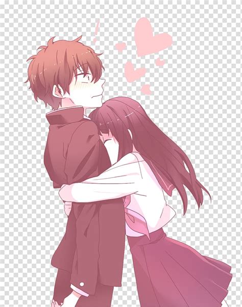 Woman Hugging Man Anime Illustration Hu014dtaru014d Oreki
