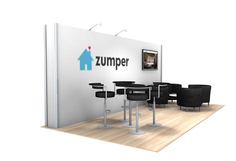 10x20 Turn Key Trade Show Booth Design 1407 Booking Relations