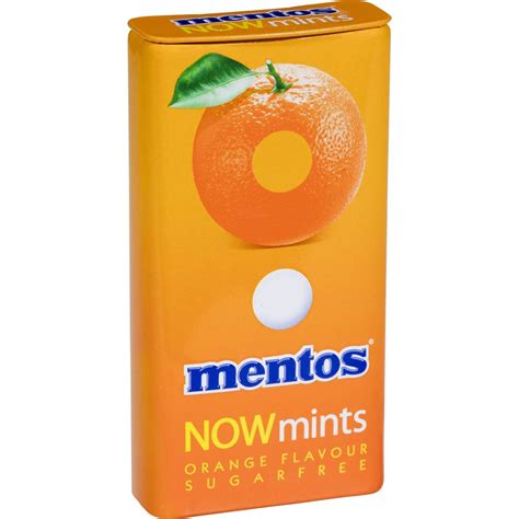 Mentos Now Mints Orange 18g Woolworths
