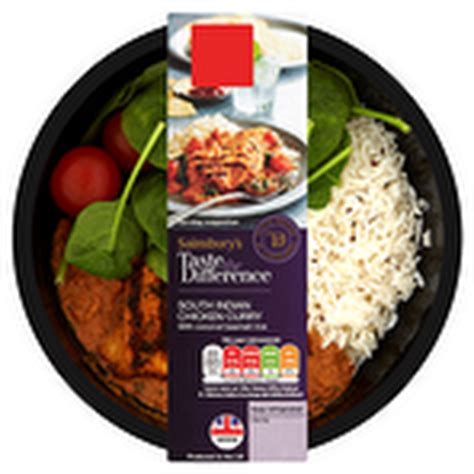 This microwaveable basmati rice helps you create a delicious and wholesome meal. Calories in Sainsbury's Taste the Difference South Indian ...