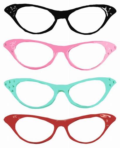 Glasses Eye Clipart Cat Clip Eyeglasses Pink