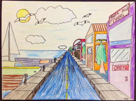 One Point Perspective Drawing For Kids Kiersten Dougherty