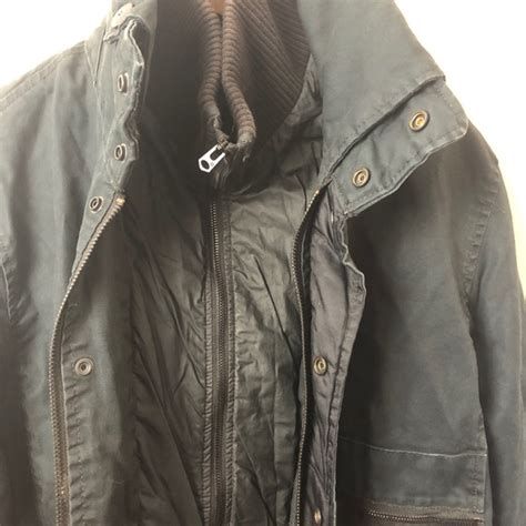 G Star Jackets And Coats Mens Gstar Raw Navy Two Layer Jacket Large