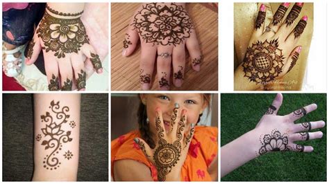 Attractive And Prettiest Hand Mehndi Designs For Baby Girls Youtube