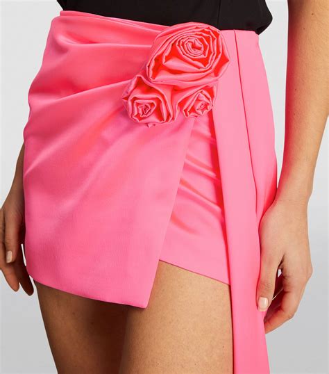 Magda Butrym Silk Flower Detail Mini Skirt Harrods Hk