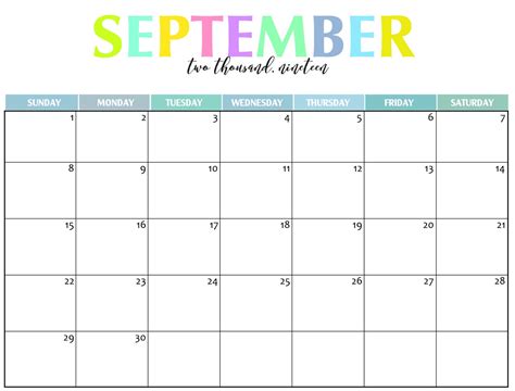 Now, this is actually the 1st photograph Printable September Calendar for 2019 PDF | Magic Calendar ...
