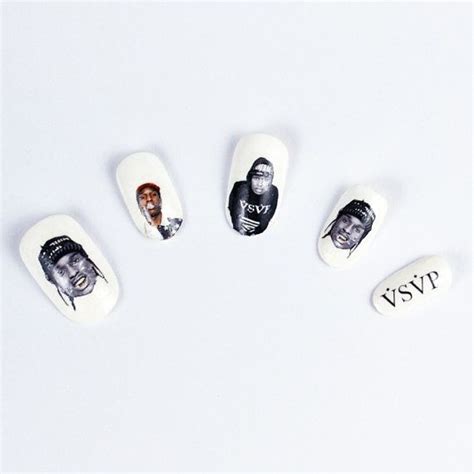 Asap rocky nails scusses his love of nail art — photos. ASAP Rocky Nail Decals by DopeDigits on Etsy | Hip hop ...